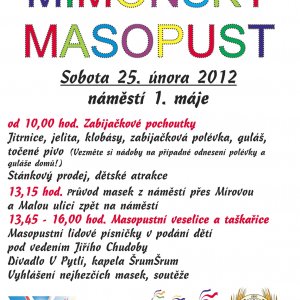 Pozvánka na&nbsp;MIMOŇSKÝ MASOPUST 2012