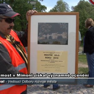 Zámecký most v&nbsp;Mimoni získal významné ocenění